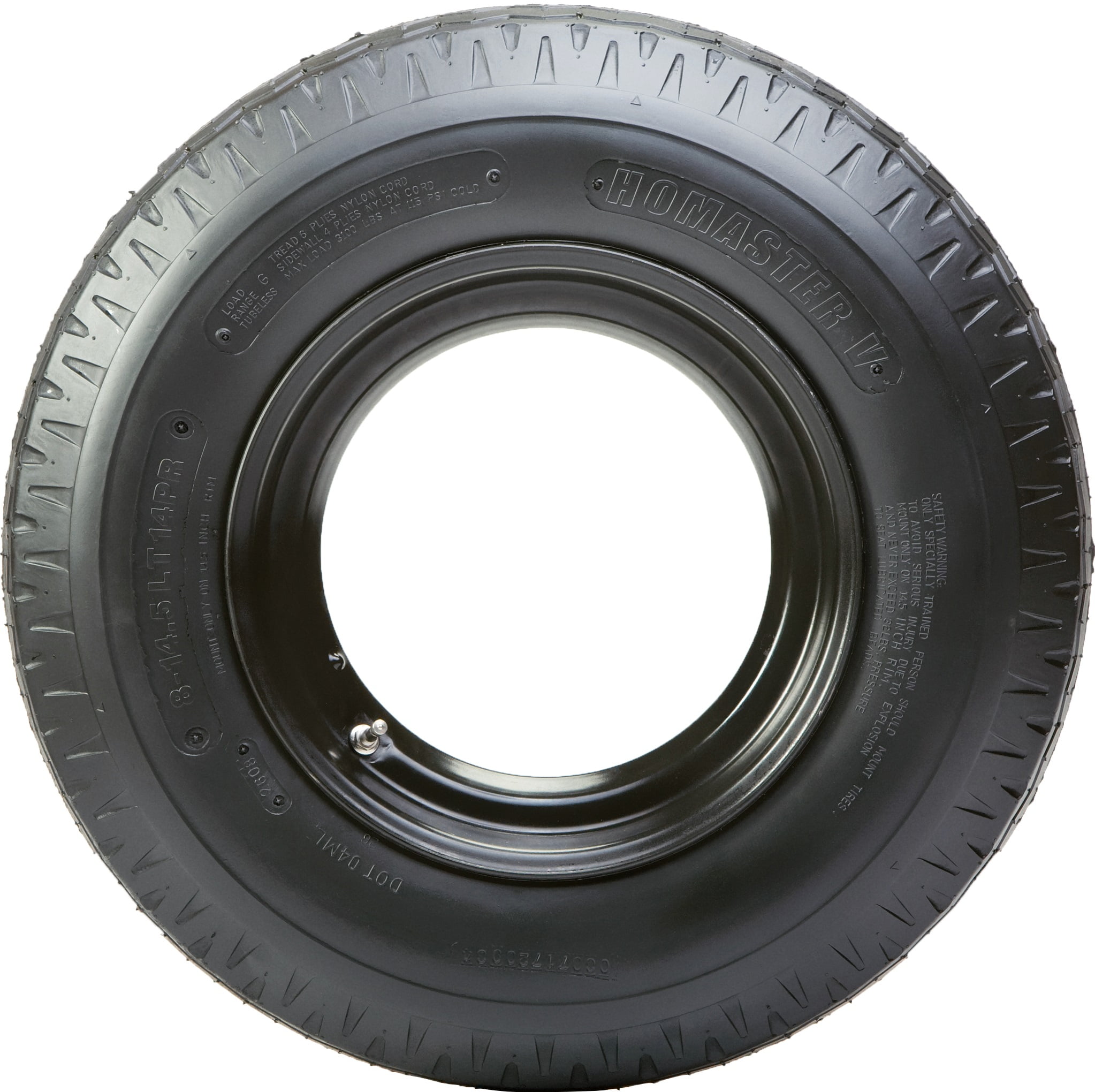 Mounted Motor Home Trailer Tire Rim Homaster 814.5 G 14.5 Demountable