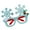 Light blue, variant on Glitters Snowflake Glasses Festive Costume Accessories Enhancing Sparkles Party Decoration For Winter Celebrations