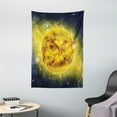 thumbnail image 1 of Galaxy Tapestry, Panorama of Sun in Space with Luminous Effects Dynamic Center of Solar System Print, Wall Hanging for Bedroom Living Room Dorm Decor, 40W X 60L Inches, Yellow Blue, by Ambesonne, 1 of 2