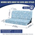 thumbnail image 7 of FUIALDOLG RV Couch Covers Stretchy Washable, Compatible with Camper Motorhome RV Jackknife Sofa Cover(Underwater Marine Life Line Art Pattern), 7 of 7