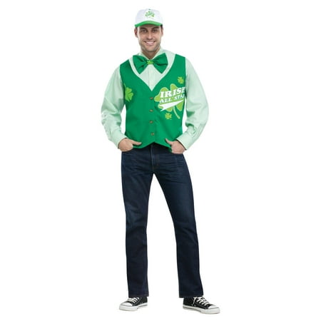 St. Patrick's Day All Star Deluxe Vest Hat and Tie Set - Adult