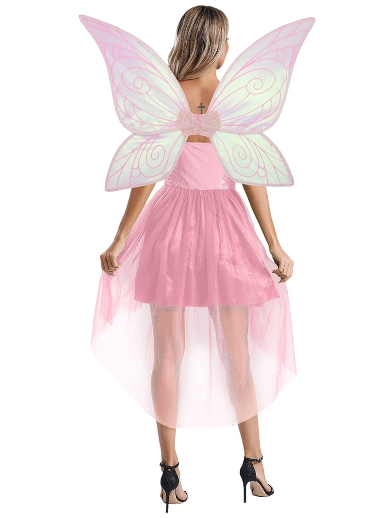 sequin fairy dress Spaghetti Strap Fairy Dress, Sparkly Butterfly Sequins Dress