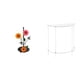 thumbnail image 1 of Soporte de papel higiénico,Soporte de papel de cocina con forma de girasol para encimera,Mesita de noche acrílica,Mesa auxiliar de acrílico transparente,mesa de centro transparente con, 1 of 8