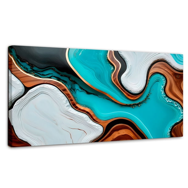 Cuadro Decorativo Canvas Revolution Abstracto Elegancia Artística 120x60