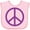 AD-Pink, variant on Inktastic Purple Peace Sign Boys or Girls Baby Bib
