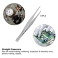 thumbnail image 3 of 10pcs set Stainless Steel Food Tongs Clips Multi functional Long Straight Tweezers 18cm, 3 of 5