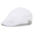 thumbnail image 3 of Xiao Hua Gorra plana de algodón para hombre, sombrero de caza estilo Ivy Gatsby, boina para hombre (caqui), 3 of 4