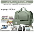 thumbnail image 3 of SYCNB Large Weekend Bag for Women, Best Weekender Travel Bag with Shoes Compartment & Toiletry Bag, Duffel Tote Bag for Gym Travel Hospital, Carry-On Overnight Bag, Olive Green, 3 of 7