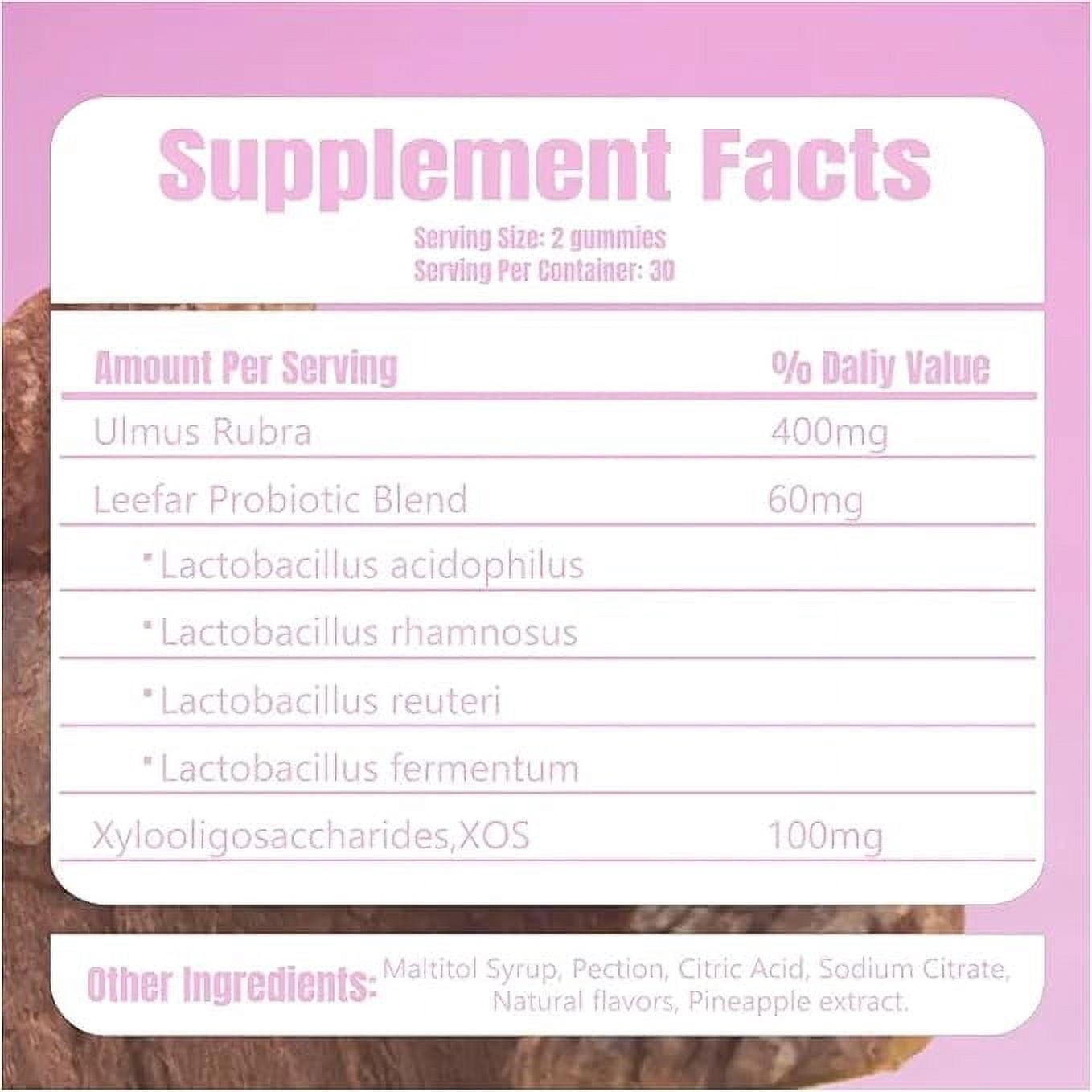 1pack Women's Probiotic+Slippery Elm 60Gummies