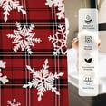 thumbnail image 6 of Christmas Shower Curtain Winter Snowflake Shower Curtains for Bathroom Red Buffalo Plaid Bathroom Decor Washable Durable Fabric Shower Curtains 72x72 inch, 6 of 6
