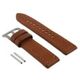thumbnail image 2 of 24MM COW LEATHER WATCH BAND STRAP FOR BREITLING NAVITIEMER CHRONOMAT COLT TAN, 2 of 2