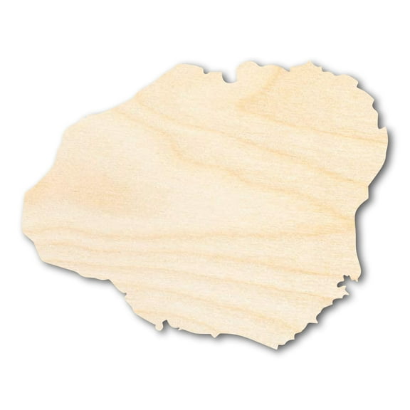 Unfinished Wood Kauai Hawaiian Island Shape - Craft - up to 46" DIY 20" / 1/4"