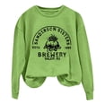 thumbnail image 2 of YVNAURA Halloween Graphic Letter Print Pullover Sweatshirt for Women Crewneck Long Sleeve Oversized Relaxed Fit Vintage Spooky Season Casual Fall Top 1 Pack, Green,XL, 2 of 4