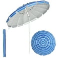 thumbnail image 1 of Costway 8 FT Beach Umbrella Outdoor Tilt Sunshade Sand Anchor W/Carry Bag, 1 of 10