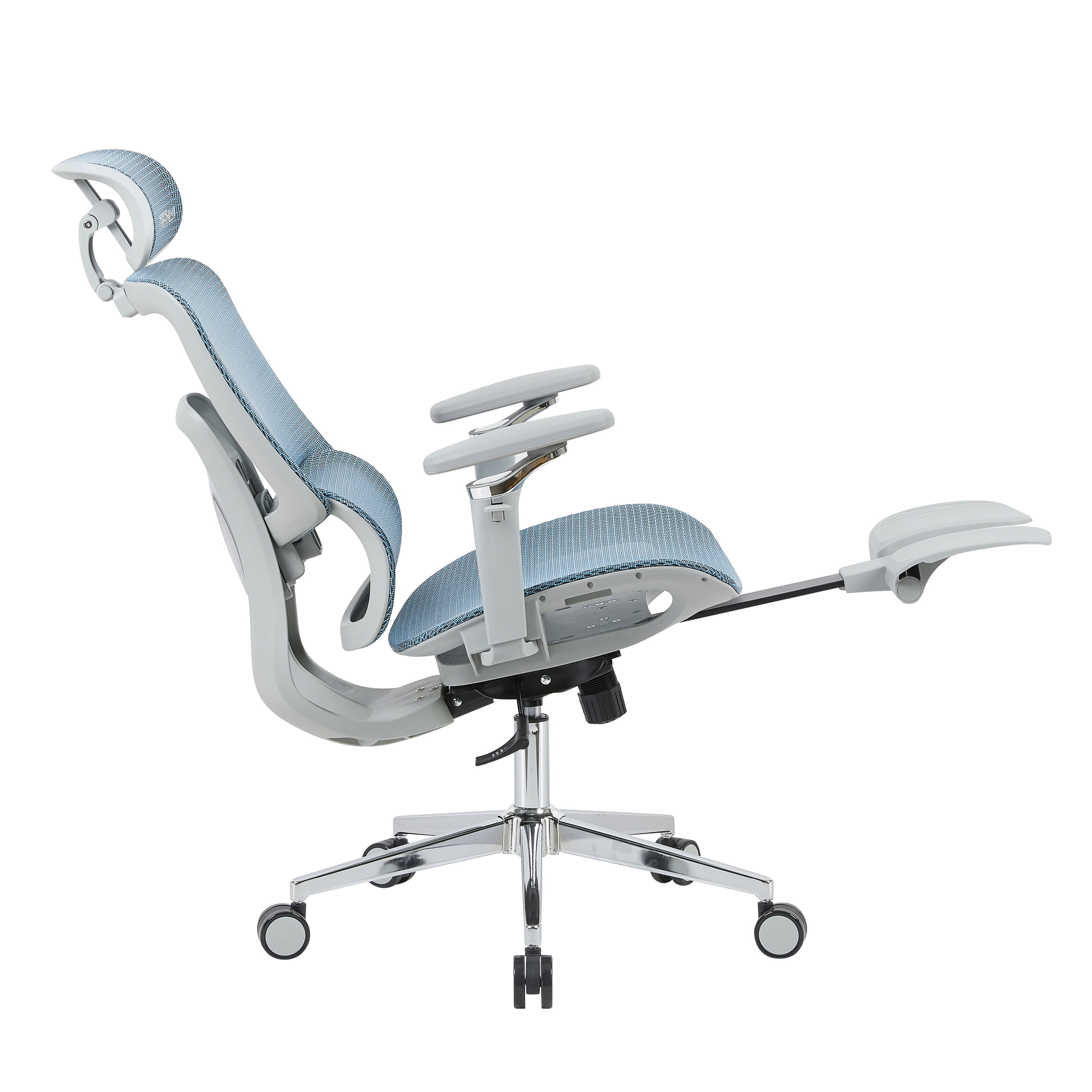 Techni Sport Ergonomic Mesh Office Chair with 5D Armrests & Retractable Footrest