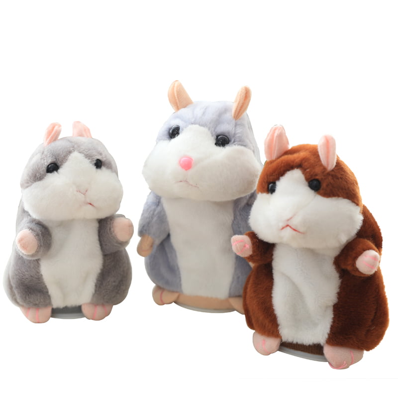 Talking Hamster Mouse Pet Plush Toys Learn ToSpeak Sound Electric Record Hamster 
