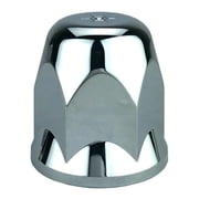ALCOA 20 33mm Chrome Push On Hex Lug Nut Cover with Flange, Interior Metal Clips