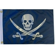 Flappin' Flags Pirate Navy Jack Rackham USA Outdoor Garden Boat Flag 12 x 18 in.
