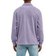thumbnail image 4 of Mens Polo Shirts Long Sleeve Corduroy Lapel Collar Men Shirts Casual Comfort Button-Down Golf Shirt with Pocket, 4XL, 4 of 5