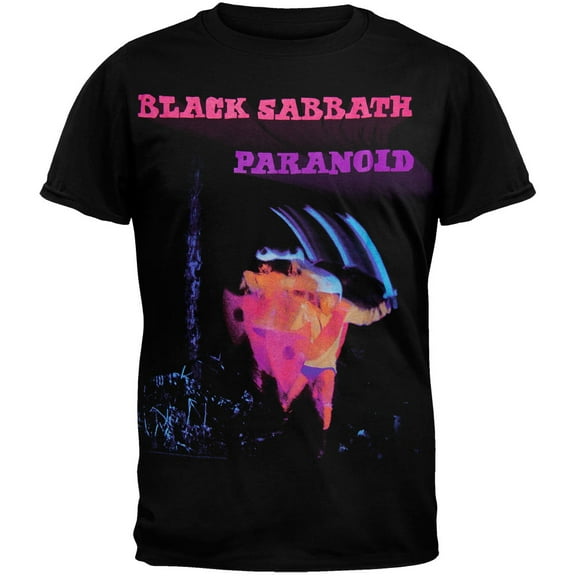 Black Sabbath Men's Paranoid Motion Trails T-shirt Medium Black
