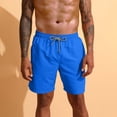 thumbnail image 6 of Men's Gym Workout Shorts with Mesh Liner Quick Dry Athletic Shorts 5 Inch Lightweight Sports Running Shorts with Pockets Blue, 6 of 9