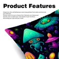 thumbnail image 2 of Alien Luxurious Velvet Throw Pillow Covers Inserts Set of 2, Bed Pillow with Unique Patterns,for Home and Office Decor, Available in 16x16, 18x18, and 20x20 Inches, 2 of 6