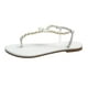 thumbnail image 2 of Zapatos casuales de moda de verano para la playa para mujer, pantuflas de tacón plano con lazo de cuentas de perlas, sandalias de Color sólido, chanclas Wmkox8yii  shjk7889, 2 of 9