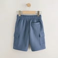 thumbnail image 4 of ZACPNCV Boys School Uniform Shorts with Pockets Jogger Summer Cargo Short for Kids Navy 11-12 Years, 4 of 6