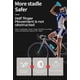 thumbnail image 3 of Guantes de medio dedo para gimnasio, fitness, antideslizantes, para mujer y hombre, con almohadilla de gel, para gimnasio, ciclismo, guantes sin dedos, accesorios para bicicleta, S, verde claro, 3 of 4