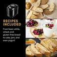thumbnail image 5 of Elite Gourmet Maxi-Matic EBM8103B Programmable Bread Maker Machine, 3 Loaf Sizes, 19 Menu Functions Gluten Free White Wheat Rye French and more, 2 Lb, Black, 5 of 5