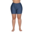 thumbnail image 3 of Sociala Women's Plus Size Swim Shorts High Waisted Stretch Board Shorts With Briefs Swimsuit Bottom, 3 of 6