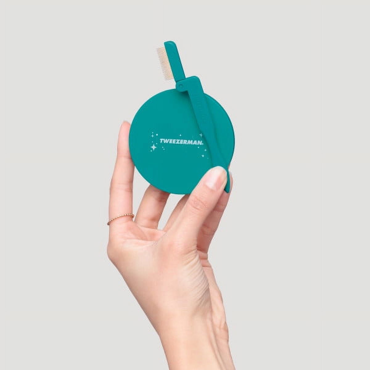 Tweezerman Majestic Turquoise iLashcomb and Compact Mirror Set