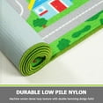 thumbnail image 5 of Kid Rug Carpet Green Car Road City Life Traffic Road Kids  Carpet Playmat Non Slip Washable City Map Track Carpet  Area Rug for Kids Room Bedroom and Classroom,2'7" x 5', 5 of 7