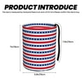 thumbnail image 3 of Honeii American Patriotic Stars And Stripes Print Waterproof Car Trash Can,Waterproof Portable Collapsible Trash Can,Garbage Container fits Most Cars,SUVs,and Trucks, 3 of 7