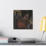 Wild West Saloon Scene - Canvas