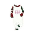 thumbnail image 2 of Zwiiyzr Family Christmas Pajamas Matching Sets for Baby Parent Child Christmas Set Printed Home Clothes Pajamas Long Sleeved Jumpsuit Baby Red-Baby, 2 of 5