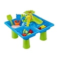 thumbnail image 3 of Mesa de arena para niños, mesa de agua, juguetes de agua, juguetes de playa, mesa de juego sensorial de actividades, mesa de agua para patio trasero, 3 of 8