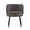 Grey, variant on Manhattan Comfort Kaya Dining Chair with Solid Wood Frame in Gray