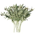 thumbnail image 4 of Ramas de olivo artificiales, ramas de olivo falsas para jarrones, coronas, decoración, hojas falsas 6 ramas pequeñas, 4 of 9