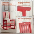 thumbnail image 4 of ACUEL Outdoor Rocking Chair,Pre-Assembled with Most Components for Effortless Installation,Red, 4 of 7