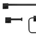 thumbnail image 3 of Dakota 4-Piece Bathroom Hardware Accessory Kit, Matte Brass, Towel Bar, Towel Ring, Robe Hook, Toilet Paper Holder, 3 of 5