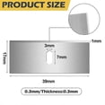 thumbnail image 3 of 100 Pcs Replacement Mat Blades Stainless Steel Mat Cutter Blade for Framing, 3 of 5