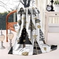 thumbnail image 2 of White Christmas Tree and Snowflake Pattern Blanket,Comfortable Soft Flannel Throw Blanket,All Season,Warm Lightweight Blankets for Sofa Bed Couch Living Room Chair,40"x50", 2 of 4