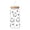 D, variant on QLUEWX Halloween Printed Glass Can Cup 500ml, Iced Coffee Glass Tumbler with Bamboo Lid & Glass Straw, Spooky Pattern Drinking Cup for Beverages