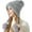 Grey, variant on XL Size Women Winter Sherpa Beanie Hats Knit Ear Flaps Peruvian Cover Ears Fleece Lined Fluffy Ski Snow Hat Large Head