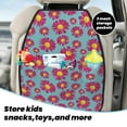 thumbnail image 5 of Fuzoiu Daisies Flowers Print 2 Pack Kick Mat Back Seat Protector With 3 Storage Pockets, Universal Car Seat Back Organizer For Kids Pets, Waterproof Backseat Protector For Most Car, 5 of 8