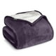 thumbnail image 1 of Manta de Cama de Felpa Sherpa Bare Home Matrimonial/Queen Berenjena, 1 of 6