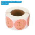 thumbnail image 3 of Uxcell 1.5" Thank You Seal Stickers, 2 Roll Total 1000 Pcs Self Adhesive Round Seal Label Sticker, Pink, 3 of 6