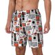 thumbnail image 1 of Balery Modern Life Bañador para hombre, shorts de playa de secado rápido con entrepierna y forro de compresión-3X-Large, 1 of 6