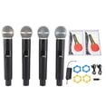 thumbnail image 2 of Juego De Micrófono Inalámbrico, Alcance De 164 Pies, Recargable, 4 Micrófonos Dinámicos Inalámbricos, Recogida Eficiente Para Karaoke Para Grabación, 2 of 7